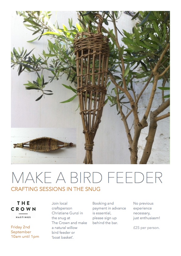 Poster for Crafting Sessions in the Snug: Make a Bird Feeder