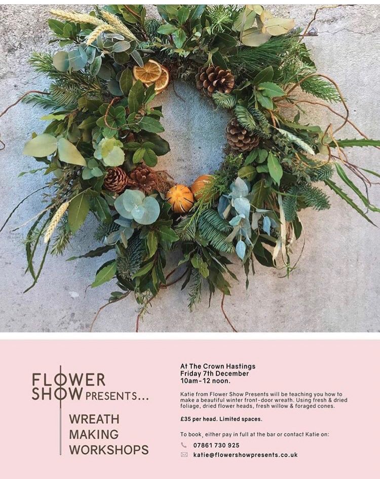 Poster for Flower Show Presents: Wreath Making Workshop