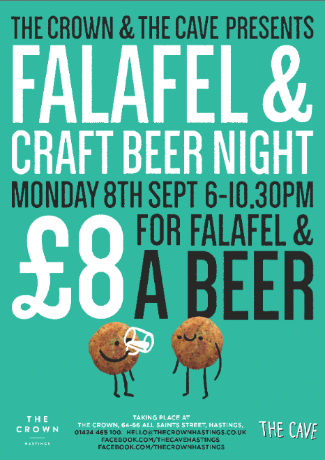 Poster for Falafel & Craft Beer Night