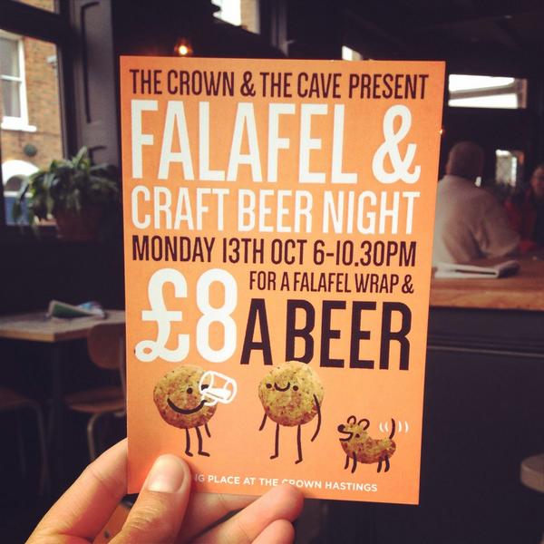 Poster for Falafel & Craft Beer Night