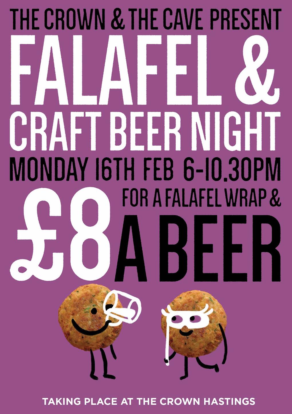 Poster for Falafel & Craft Beer Night
