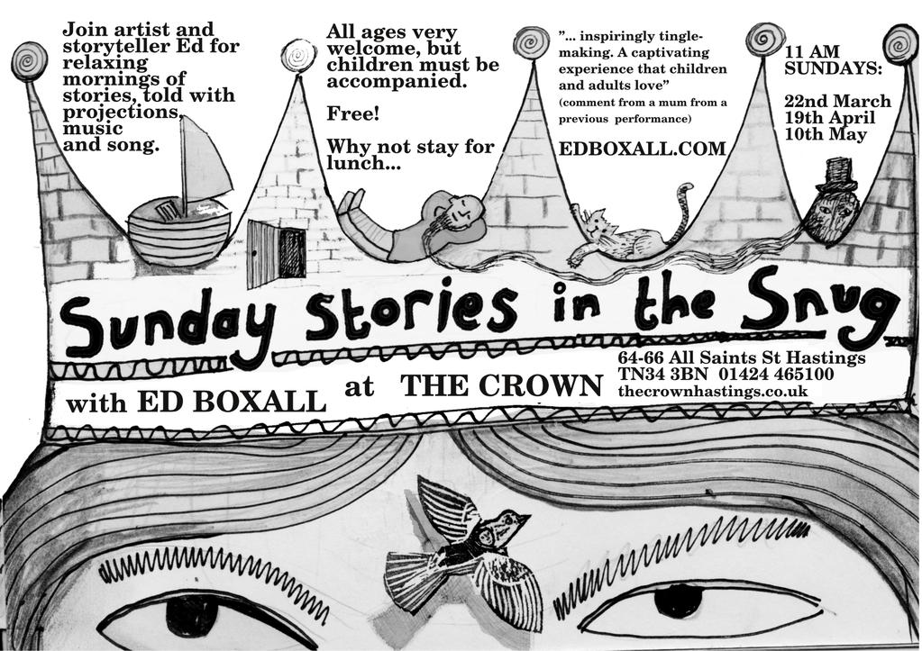 Poster for Sunday Stories in The Snug