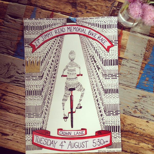 Poster for The Crown Lane Bike Race