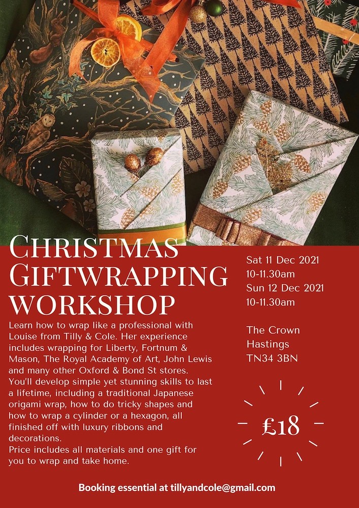 Poster for Christmas Giftwrapping Workshop
