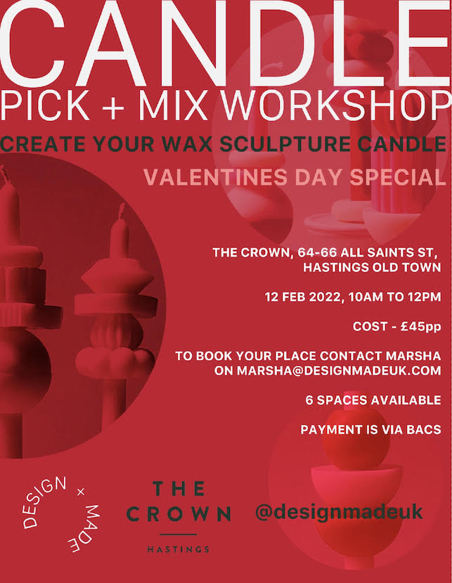 Poster for PICK’n’MIX Sculptural Candle Making Workshop
