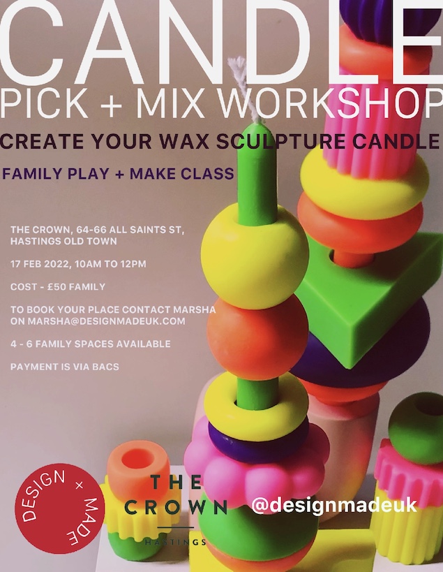 Poster for PICK’n’MIX Stackable Candle Making Workshop - Family Edition