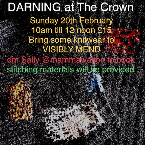 Poster for DARNING at The Crown