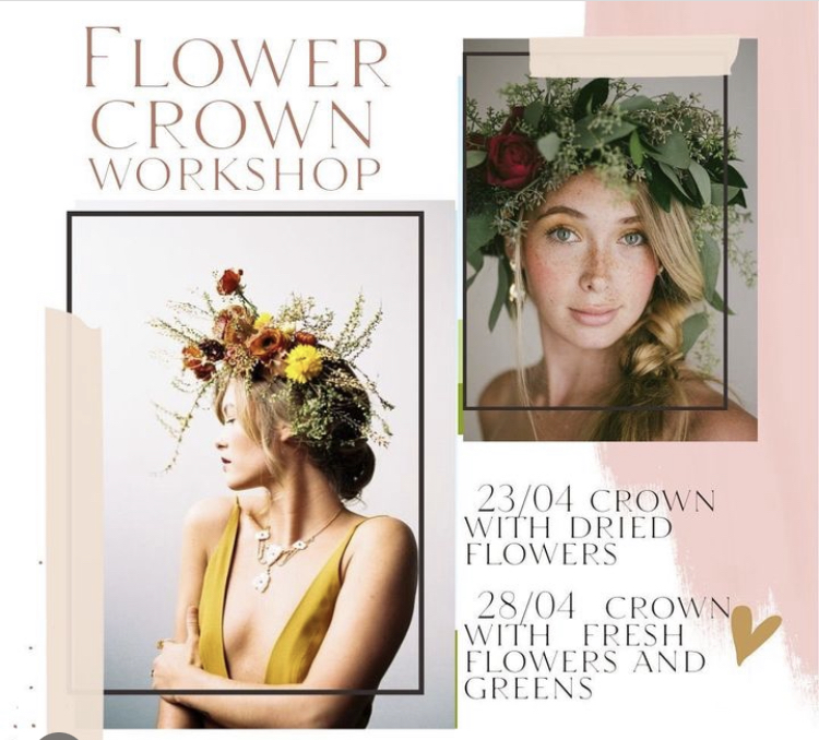 Poster for Flower Crown Workshop