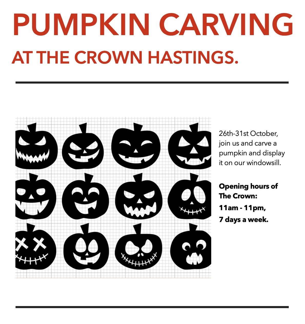 Poster for Pumpkin Carving