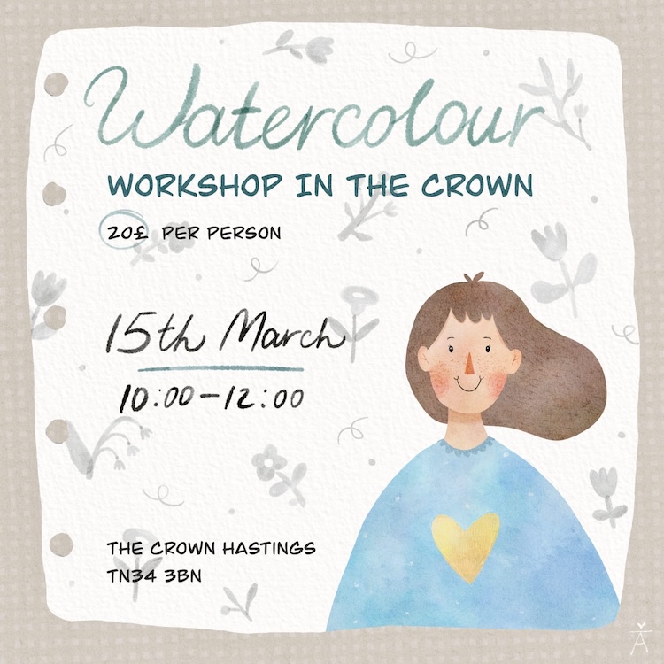 Poster for Spring Watercolour Workshop