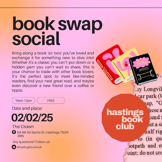 Poster for Book Swap Social