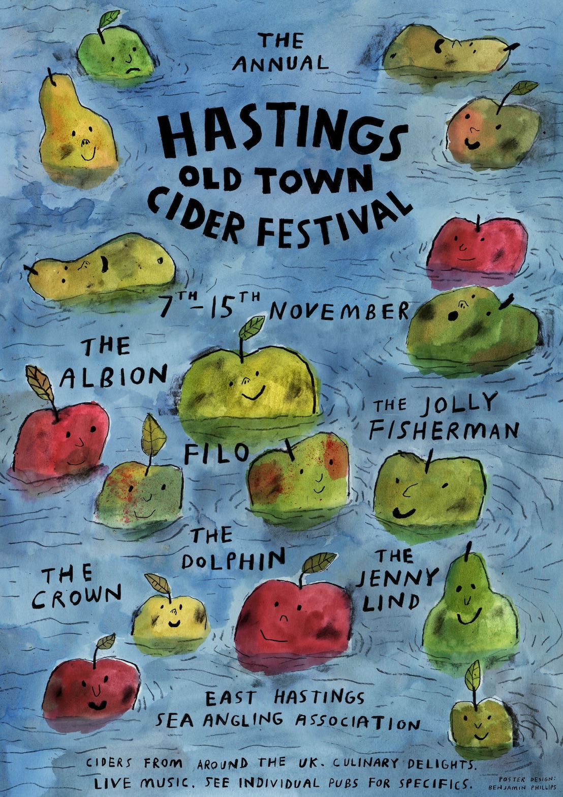 Poster for Hastings Old Town Cider Festival