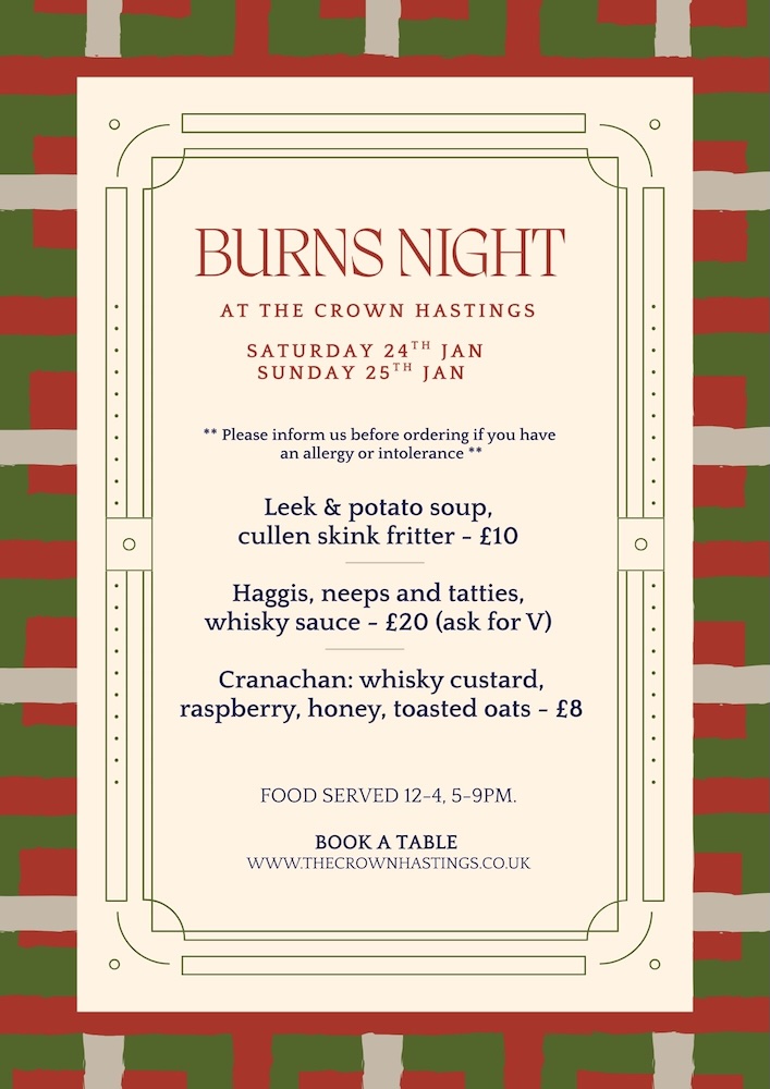 Poster for Burns Night