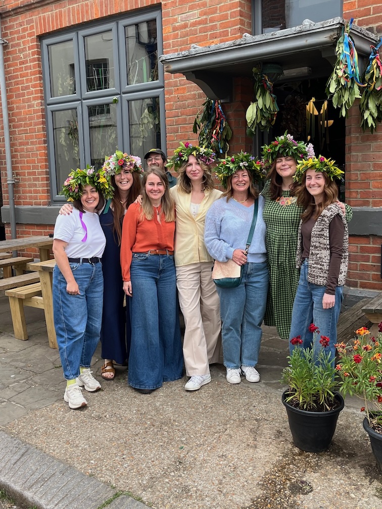 Poster for Floral Crown Workshop for Adults